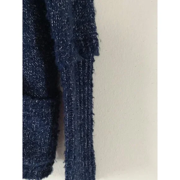 BCBGENERATION Women Sweater Preowned Long Sleeves Navy Blue White MEDIUM LARGE - Picture 3 of 10